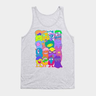 Crazy Monster Party Tank Top